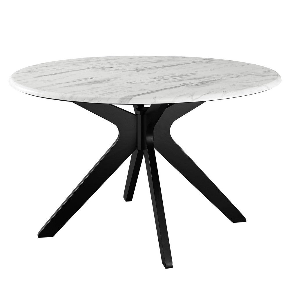 Modway Traverse Table, Black White-50 Round