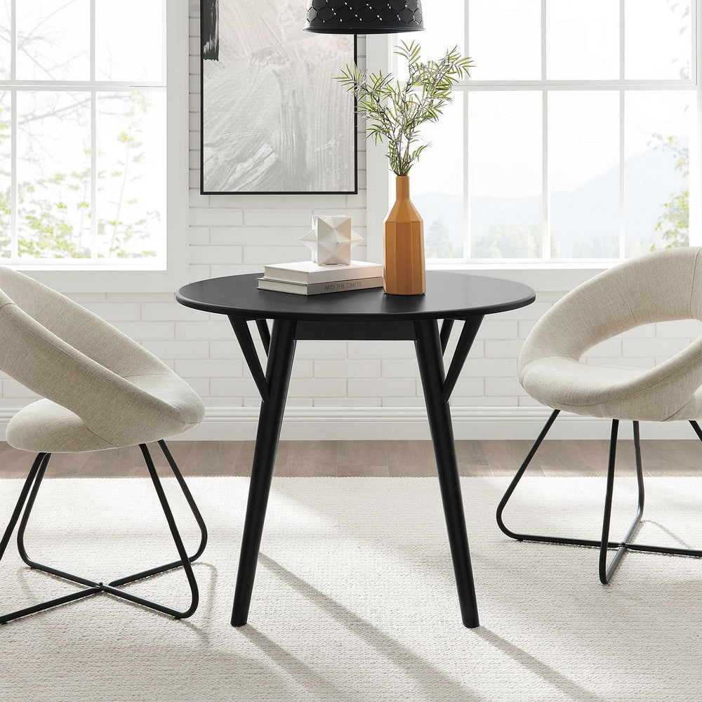 Modway Gallant 36’’ Dining Table in Black Black MDY-EEI-5515-BLK-BLK