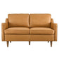 Impart Genuine Leather Loveseat - No Shipping Charges MDY-EEI-5554-TAN