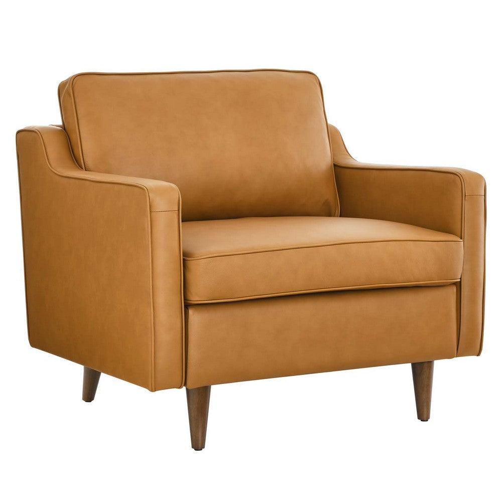 Modway Impart Upholstered Leather, Armchair, Tan