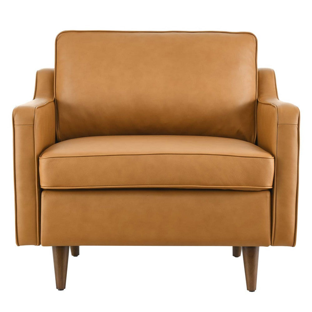 Modway Impart Upholstered Leather Armchair Tan MDY-EEI-5555-TAN