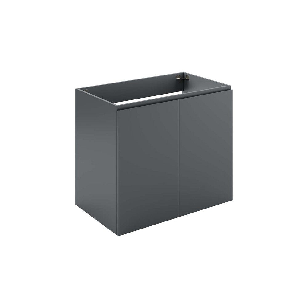 Modway Vitality 30" Wall-Mount Bathroom Vanity in Gray