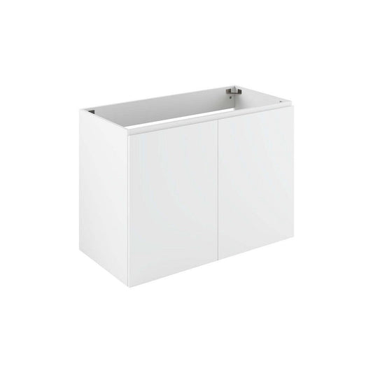 Modway Vitality 36" Wall-Mount Bathroom Vanity in White