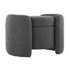 Modway EEI-5561-CHA Nebula Boucle Upholstered Ottoman, Charcoal