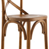 Modway Gear X-Back Wood Counter Bar Stool in Walnut MDY-EEI-5562-WAL