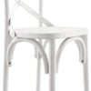 Modway Gear X-Back Wood Counter Bar Stool in White MDY-EEI-5562-WHI