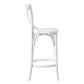 Modway Gear X-Back Wood Counter Bar Stool in White MDY-EEI-5562-WHI