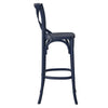 Modway Gear X-Back Wood Bar Stool in Midnight Blue MDY-EEI-5563-MID