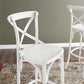 Modway Gear X-Back Wood Bar Stool in White MDY-EEI-5563-WHI