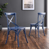 Modway Gear, Dining Side Chair, Midnight Blue