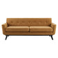 Modway Engage Performance Velvet Sofa Cognac MDY-EEI-5600-COG