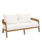 Modway Brisbane Love Seats, Loveseat, Natural White