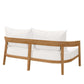 Modway Brisbane Love Seats Loveseat Natural White MDY-EEI-5601-NAT-WHI