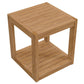 Carlsbad Teak Wood Outdoor Patio Side Table - No Shipping Charges MDY-EEI-5607-NAT