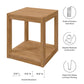 Carlsbad Teak Wood Outdoor Patio Side Table - No Shipping Charges MDY-EEI-5607-NAT