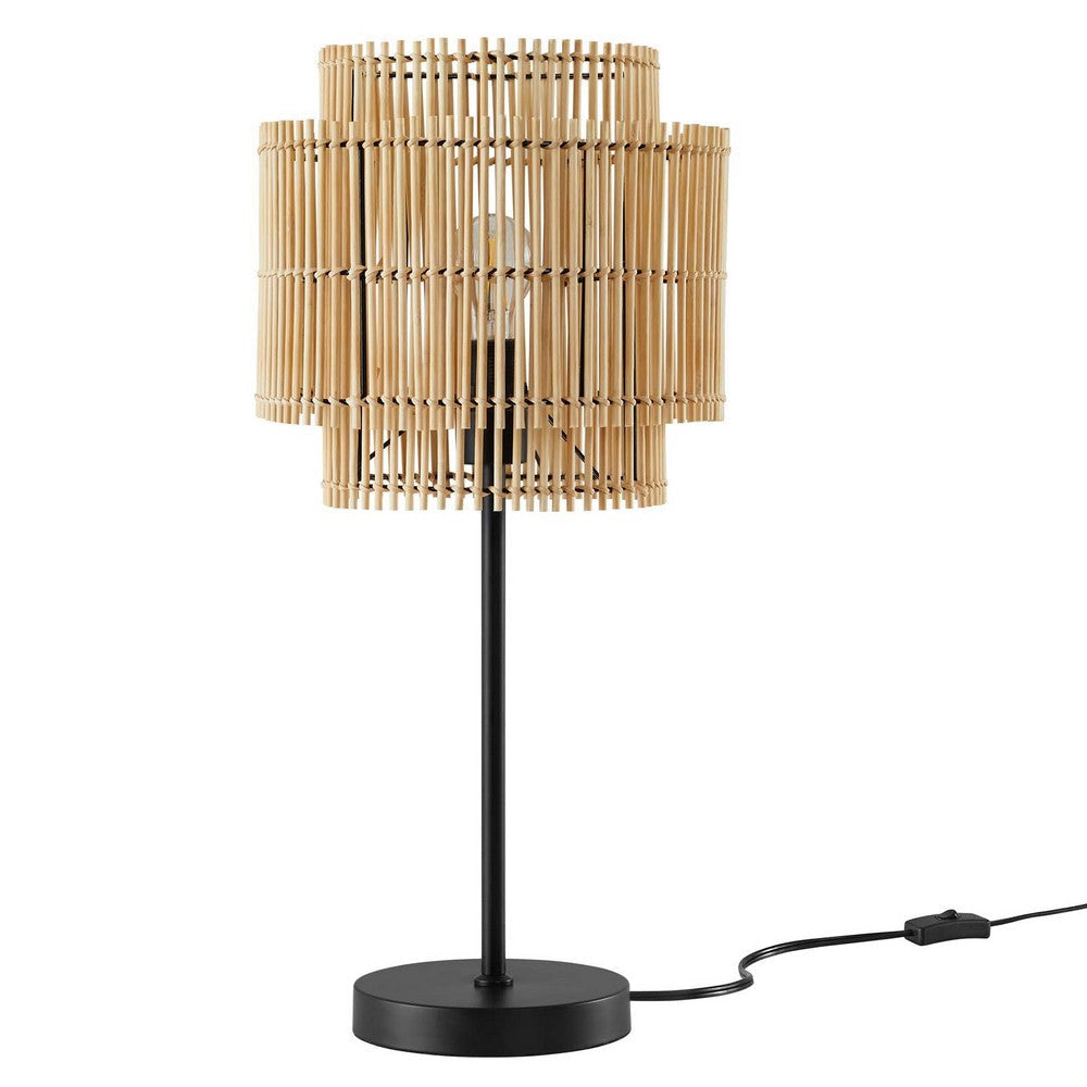 Nourish Bamboo Table Lamp - No Shipping Charges MDY-EEI-5609-NAT