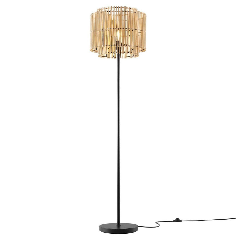 Nourish Bamboo Floor Lamp - No Shipping Charges MDY-EEI-5611-NAT