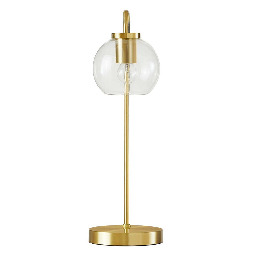 Silo Glass Globe Glass and Metal Table Lamp - No Shipping Charges MDY-EEI-5617-SBR