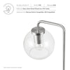 Modway Silo Glass Globe Glass and Metal Table Lamp in Satin Nickel MDY-EEI-5617-SNL