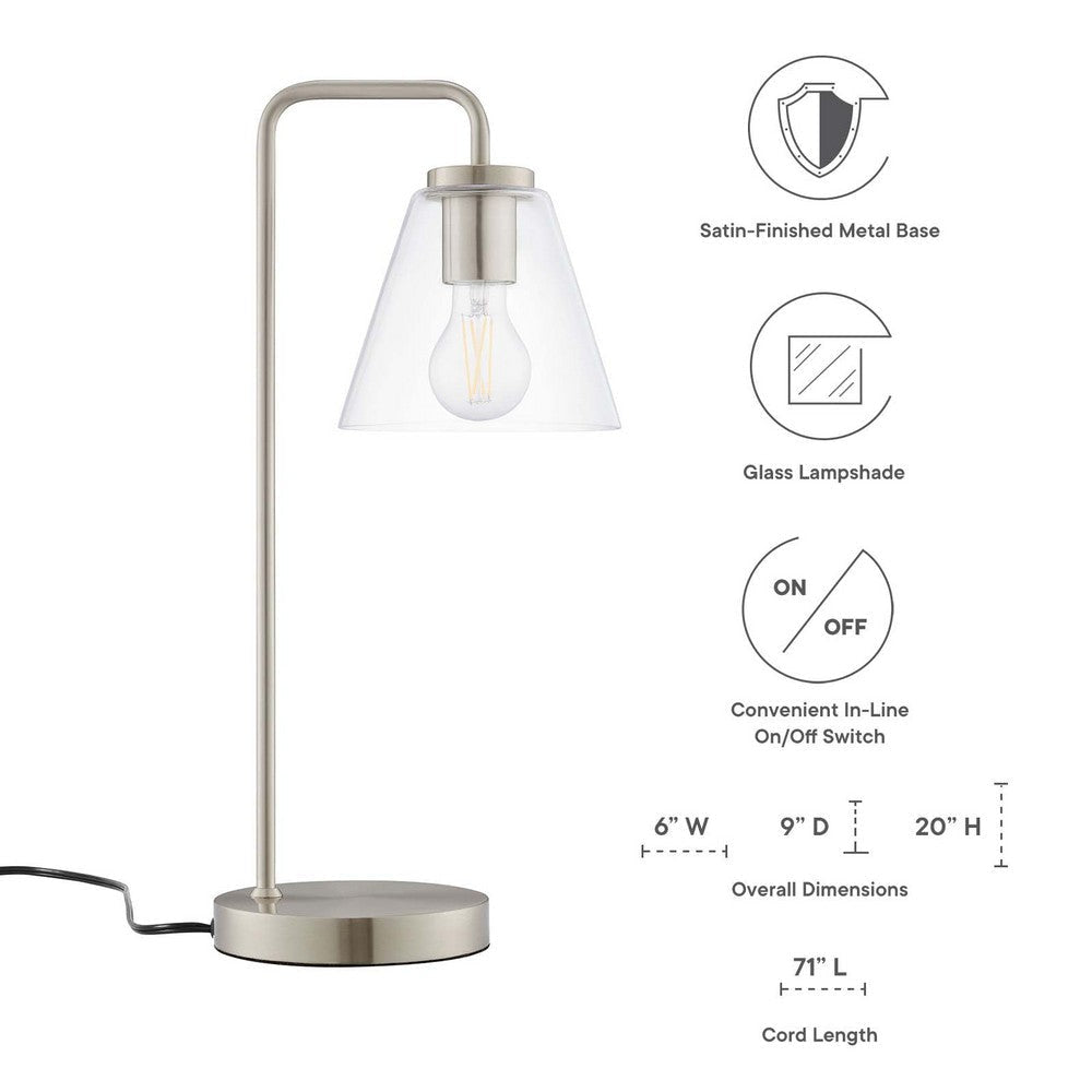 Element Glass Table Lamp - No Shipping Charges MDY-EEI-5619-SBR