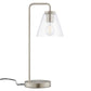 Modway Element Glass Table Lamp in Satin Nickel