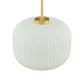 Reprise Glass Pendant Light - No Shipping Charges MDY-EEI-5620-WHI-SBR