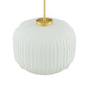 Reprise Glass Pendant Light - No Shipping Charges MDY-EEI-5620-WHI-SBR