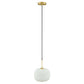 Reprise Glass Pendant Light - No Shipping Charges MDY-EEI-5620-WHI-SBR