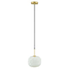 Reprise Glass Pendant Light - No Shipping Charges MDY-EEI-5620-WHI-SBR