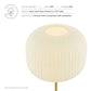 Modway Reprise Glass Sphere Glass and Metal Table Lamp in White Satin Brass MDY-EEI-5622-WHI-SBR