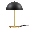 Modway Ideal Metal Table Lamp in Black Satin Brass