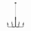 Modway Rekindle 8-Light Chandelier in Black