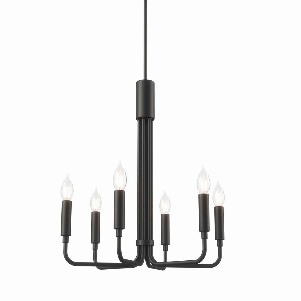 Rekindle 6-Light Chandelier - No Shipping Charges MDY-EEI-5637-BLK