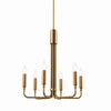 Modway Rekindle 6-Light Chandelier in Satin Brass MDY-EEI-5637-SBR