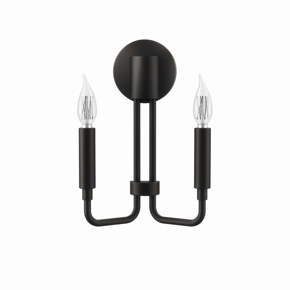 Rekindle 2-Light Wall Sconce - No Shipping Charges MDY-EEI-5638-BLK