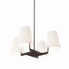 Mercer 4-Light Pendant Light - No Shipping Charges MDY-EEI-5640-WHI-BRZ