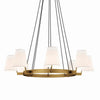 Surround 8-Light Chandelier - No Shipping Charges MDY-EEI-5641-WHI-BRZ