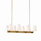 Enthrall 8-Light Chandelier - No Shipping Charges MDY-EEI-5642-WHI-BRZ