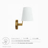 Surround Wall Sconce - No Shipping Charges MDY-EEI-5643-WHI-SBR