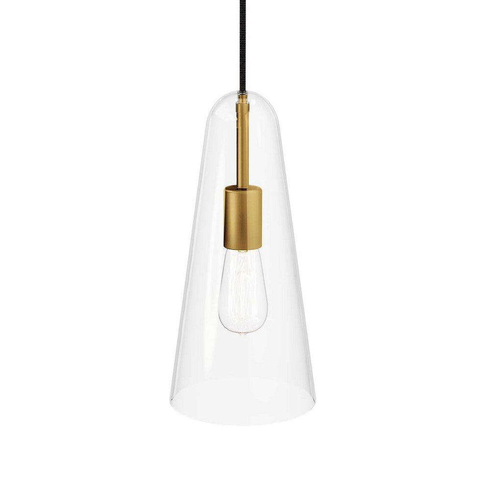 Beacon 1-Light Pendant Light - No Shipping Charges MDY-EEI-5644-CLR-SBR