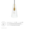 Beacon 1-Light Pendant Light - No Shipping Charges MDY-EEI-5644-CLR-SBR