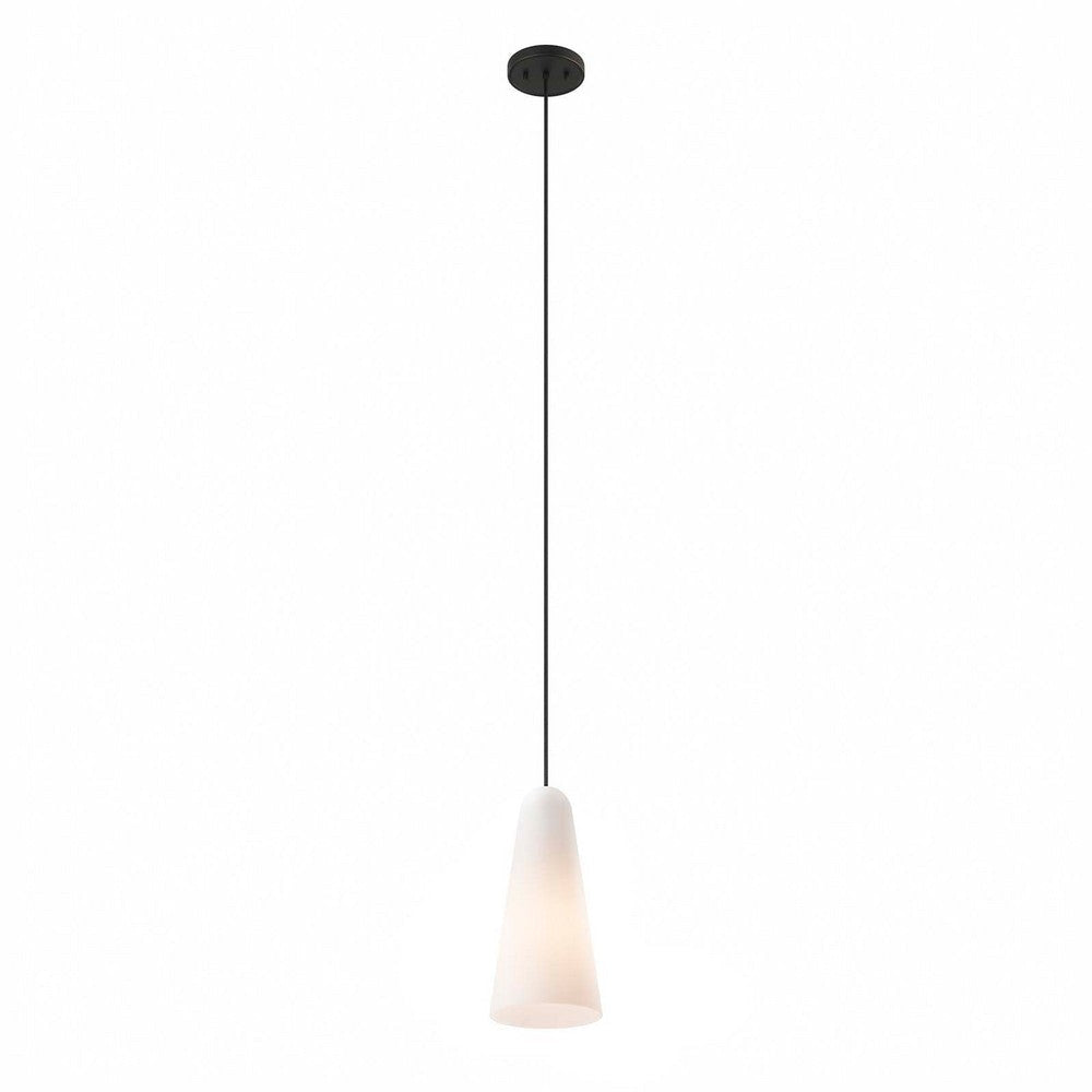 Beacon 1-Light Pendant Light - No Shipping Charges MDY-EEI-5644-CLR-BLK