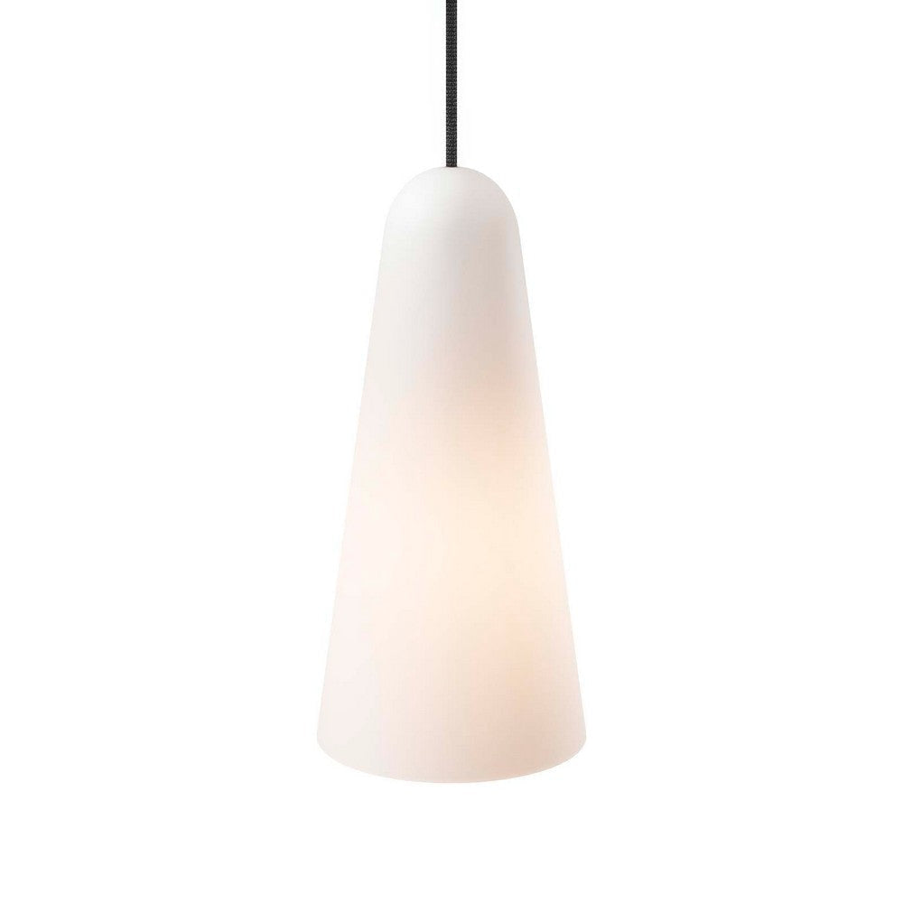 Beacon 1-Light Pendant Light in Opal Satin Brass MDY-EEI-5644-OPA-SBR