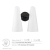 Beacon 2-Light Wall Sconce - No Shipping Charges MDY-EEI-5646-CLR-BLK