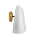 Beacon 2-Light Wall Sconce in Opal Satin Brass MDY-EEI-5646-OPA-SBR