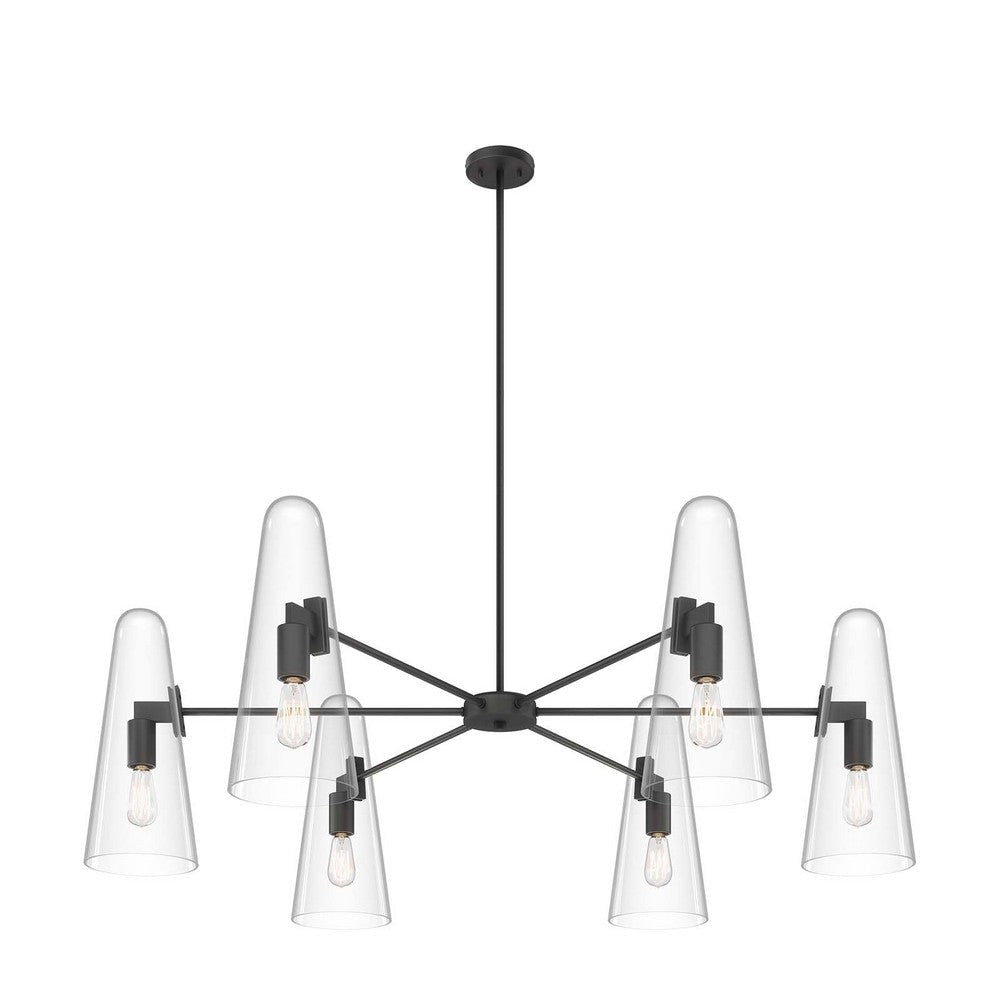 Beacon 6-Light Chandelier - No Shipping Charges MDY-EEI-5648-CLR-BLK