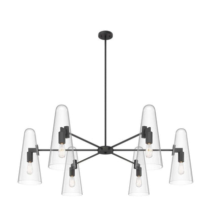 Beacon 6-Light Chandelier - No Shipping Charges MDY-EEI-5648-CLR-BLK