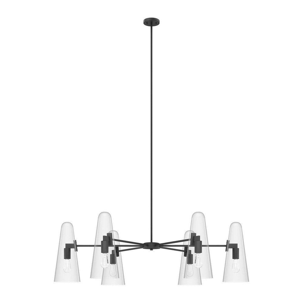 Beacon 6-Light Chandelier - No Shipping Charges MDY-EEI-5648-CLR-BLK