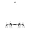 Beacon 6-Light Chandelier - No Shipping Charges MDY-EEI-5648-CLR-BLK