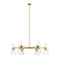 Beacon 6-Light Chandelier - No Shipping Charges MDY-EEI-5648-CLR-SBR